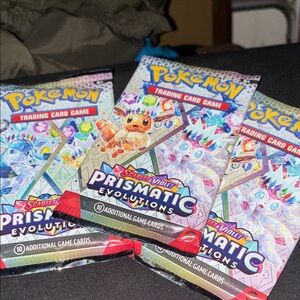 Pokemon Scarlet & Violet Prismatic Evolutions Card Packs brand new